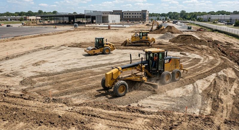 Parking Lot Excavation in Cumming, GA