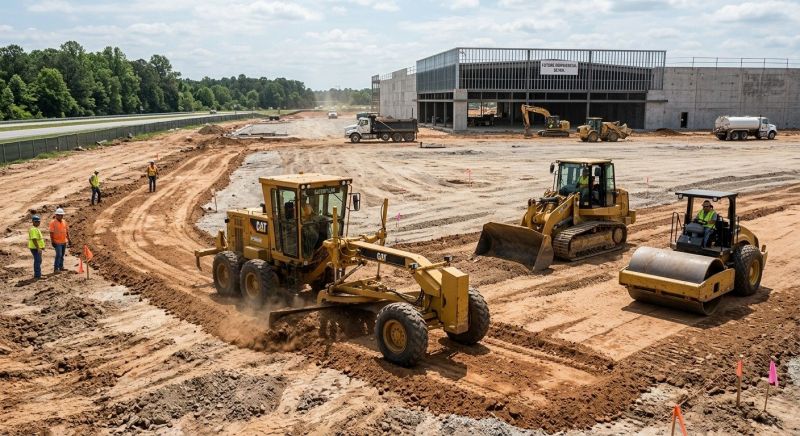 Parking Lot Excavation in Lawrenceville, GA